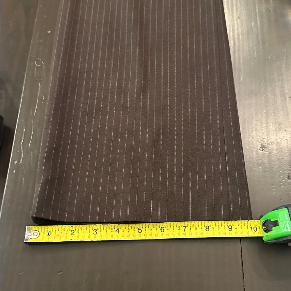 Pinstripe pants Brown size size 8 - Picture 6 of 6